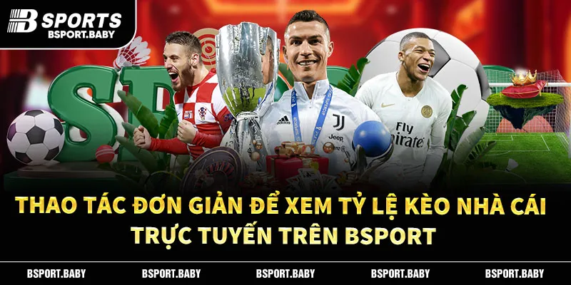 Thao tác đơn giản để xem tỷ lệ kèo nhà cái trực tuyến trên Bsport
